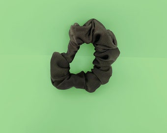Dark Olive Green Hair Scrunchie Handmade