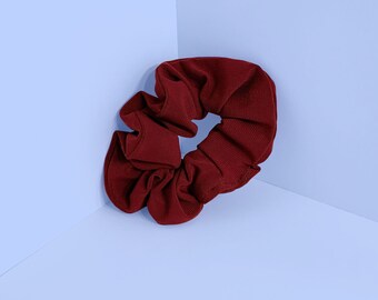 Maroon Stretch ITY Hair Scrunchie-accessoire