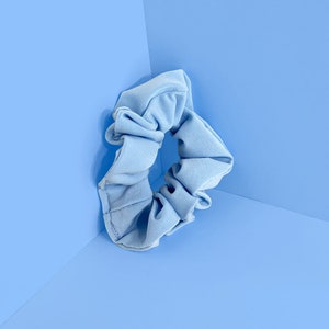Sky Blue Stretch ITY Hair Scrunchie Accessory