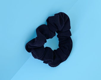 Navy Blue Hair Scrunchie Handmade