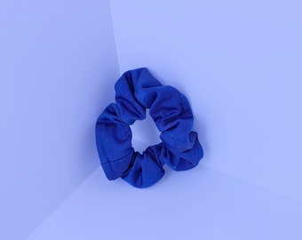 Royal Blue Hair Scrunchie Handmade