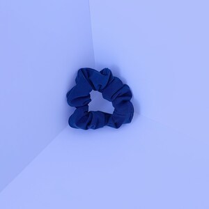 Midnight Blue Hair Scrunchie Handmade