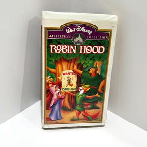 Vintage 1991 VHS Tape Disney&#39;s Masterpiece Robin Hood Fully Restored