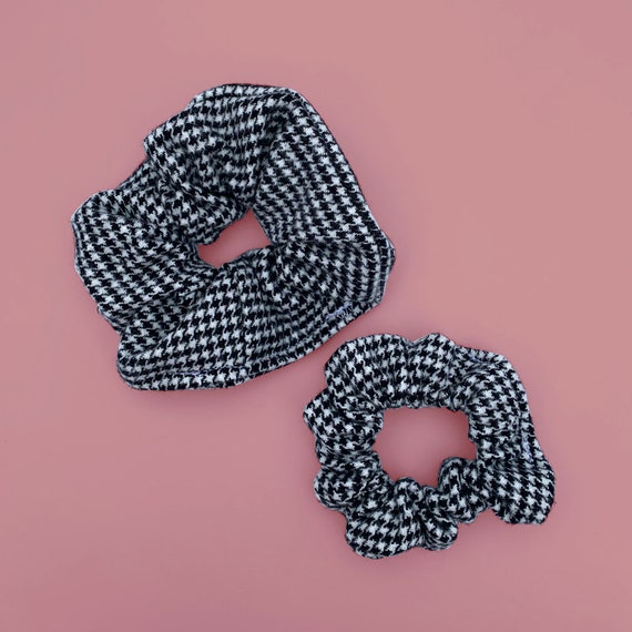 Houndstooth Black & White Scrunchie NEW il_340x270.3625514266_7wzc.jpg main image 2