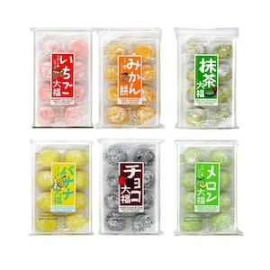 Japanese Mochi Fruits Daifuku Rice Cake Fruit Mochi Kubota Fruit Mochi Strawberry, Melon, Green Tea, Banana, Orange, Chocolate image 1