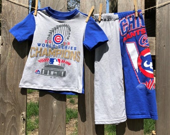 cubs pajamas etsy