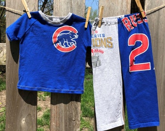 cubs pajamas etsy