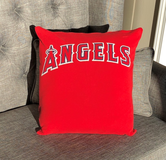 Los Angeles Angels baseball throw Baseball Jersey Throw Pillows