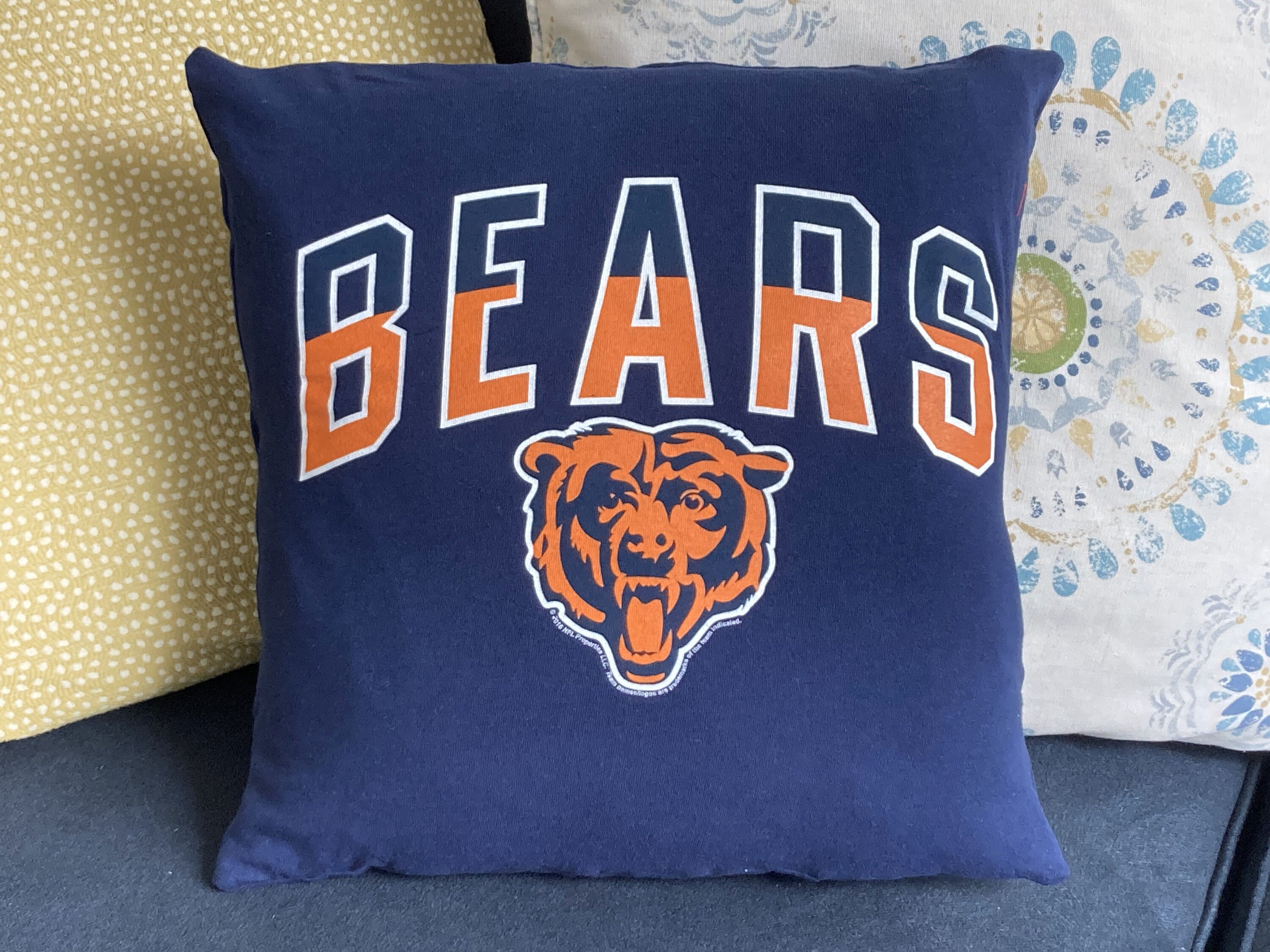 Chicago Bears Football Pillow cases vintage T shirt pillow covers housewarming gift