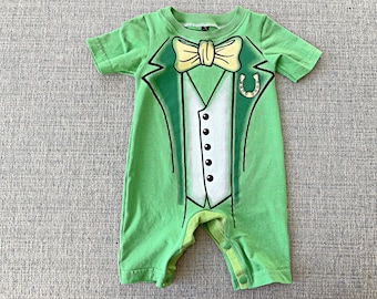St. Patrick's Day t shirt romper vintage t shirt baby romper baby shower gift