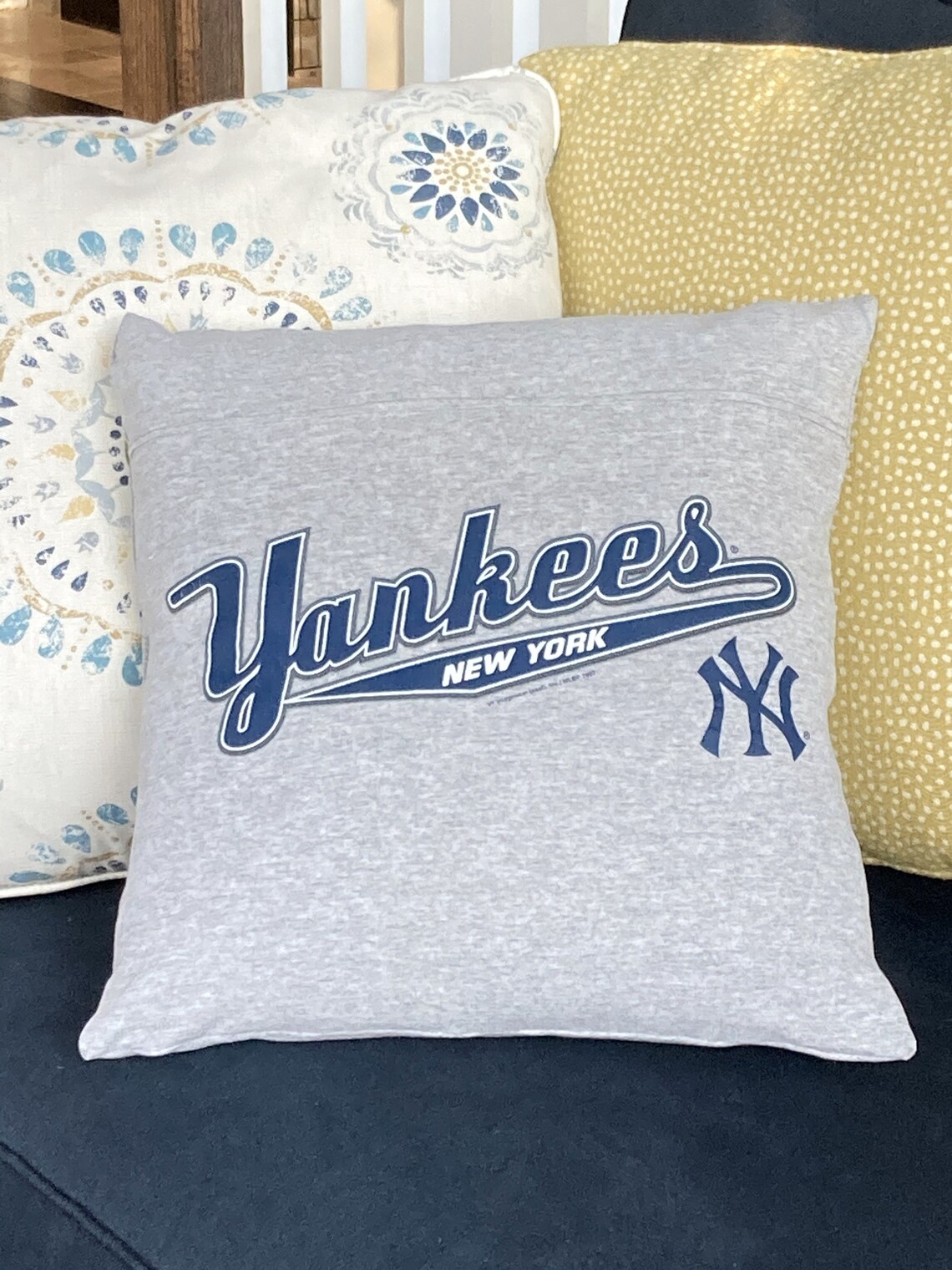 New York Yankees baseball pillow cover vintage t shirt Throw Etsy