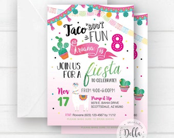 Fiesta Invitation, Fiesta Invite, Taco bout Invite, Taco Invitation, Taco Invite, Fiesta Birthday, Taco Birthday, Fiesta Party, Taco Party