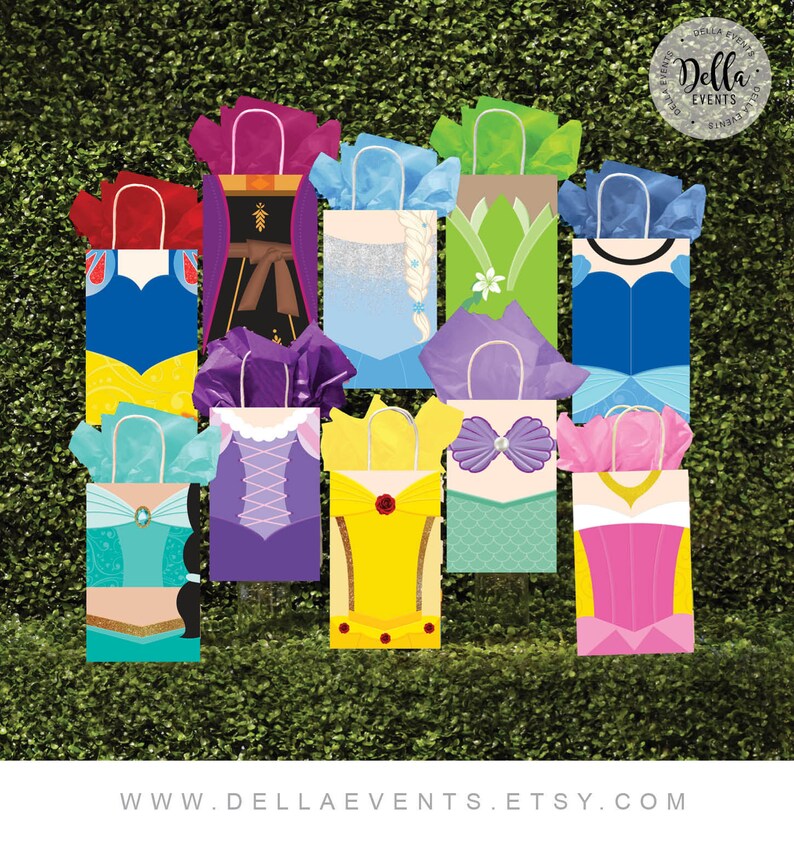 Disney Princess Favor Bag Boy Princess Party Favors Prince Etsy