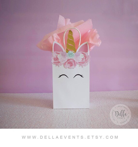Unicorn Favor Bag Unicorn Favor Unicorn Birthday Unicorn Etsy