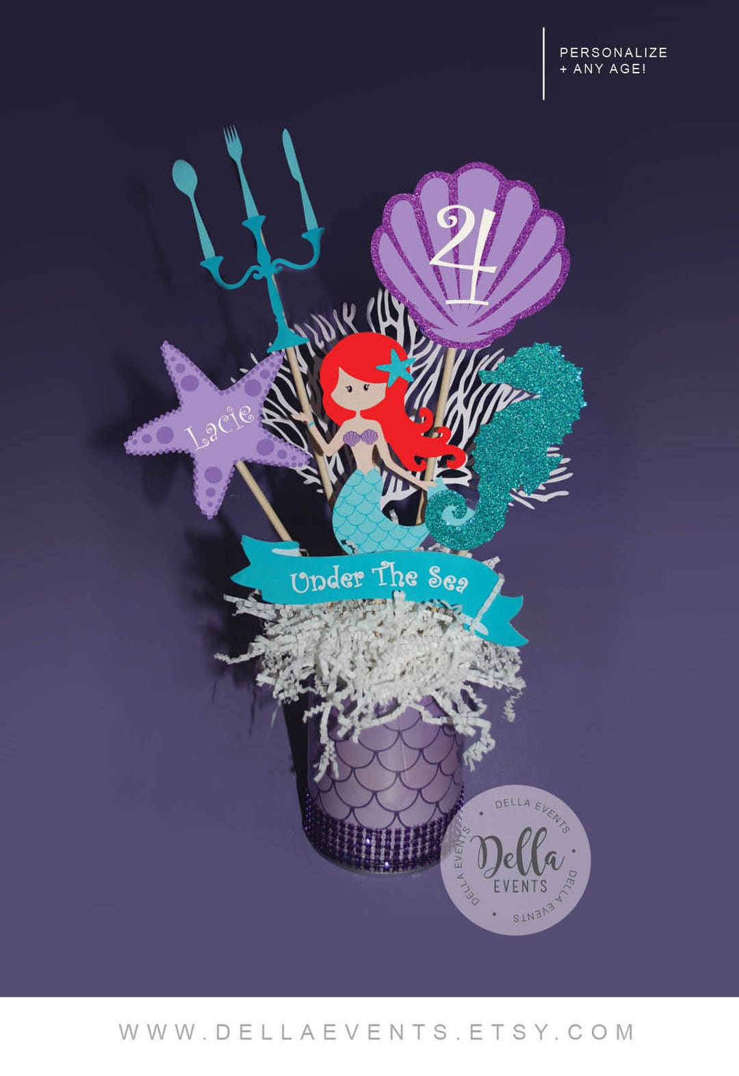 Mermaid Centerpieces, Ariel Centerpiece, the Little Mermaid Centerpiece ...
