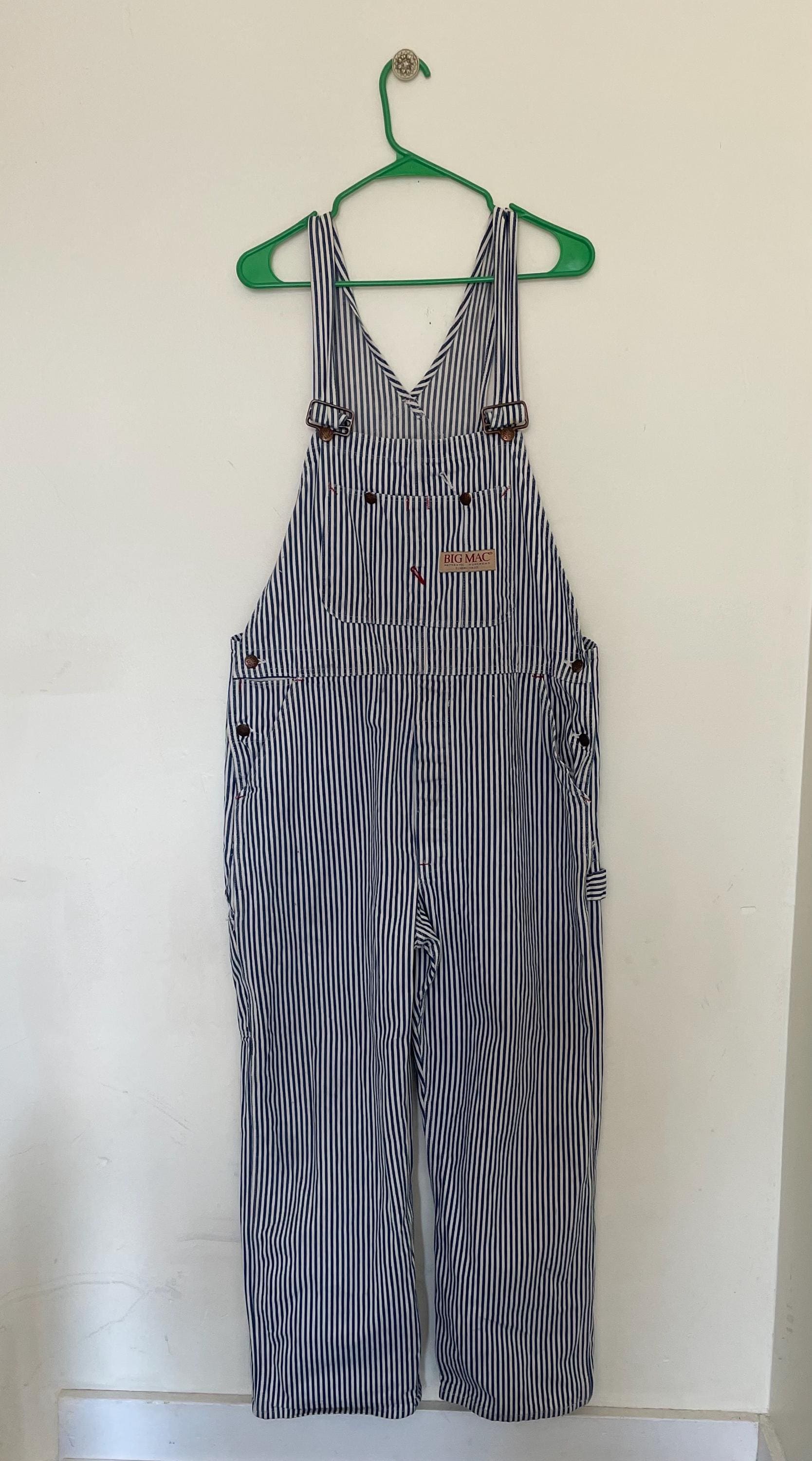 Vintage Big Mac Hickory Stripe Overalls - Etsy