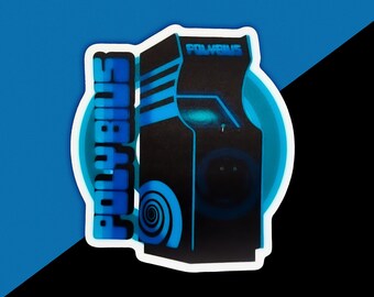 Polybius Arcade Machine Glow in the Dark Sticker - Matte, Vinyl, Waterproof