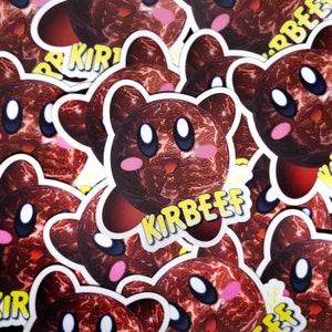 Kirby Kirbeef Adorable Vinyl Sticker image 2