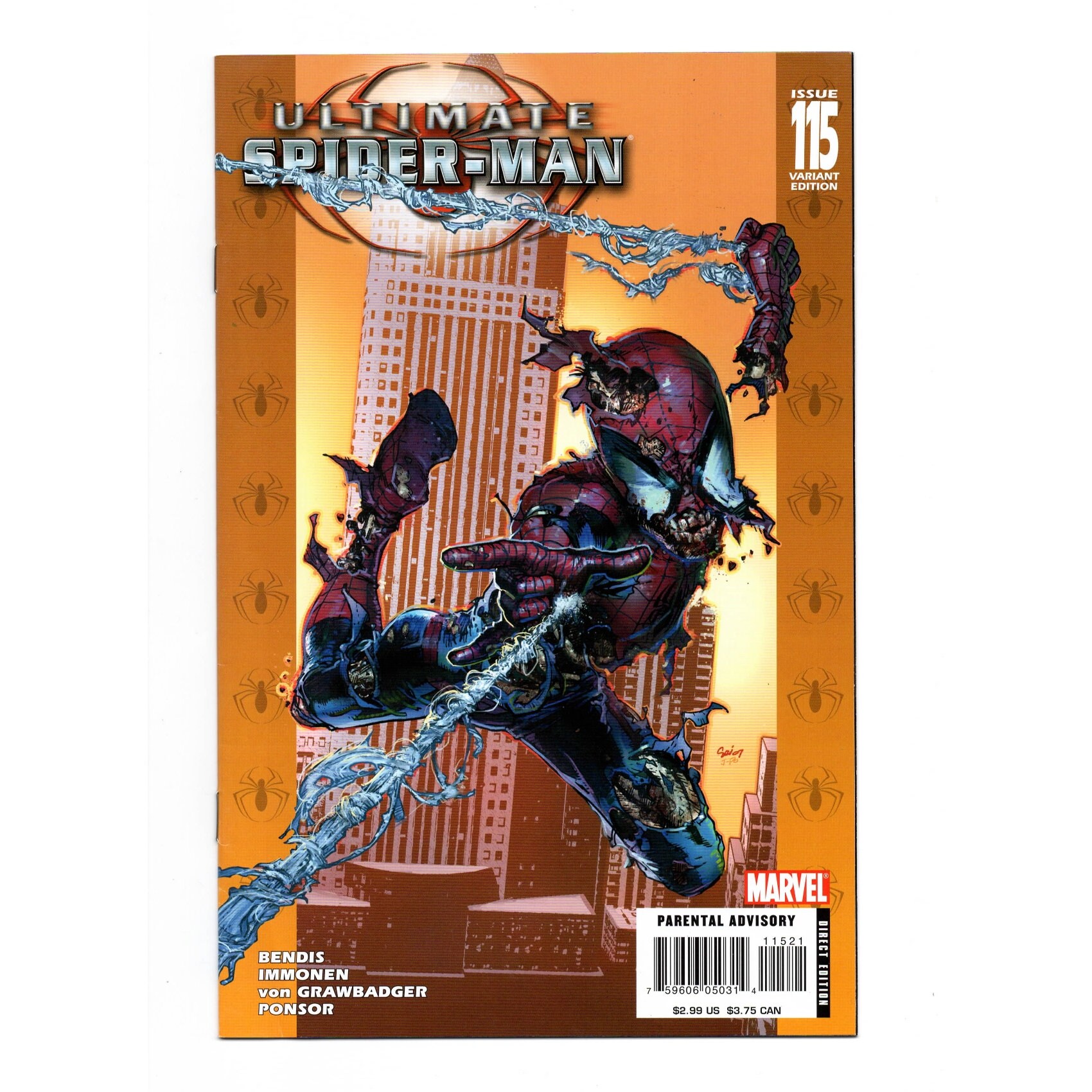 Ultimate Spider Man 115 Zombie Variant Marvel Comic Books Etsy