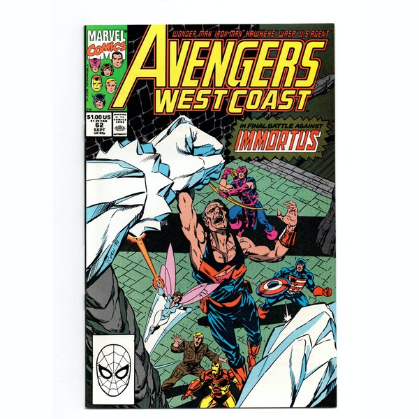 West Coast Avengers #62 *1st app. of the Time-Keepers* Marvel Comics 1990, Immortus, Kang, Key Issue, Disney+, Loki