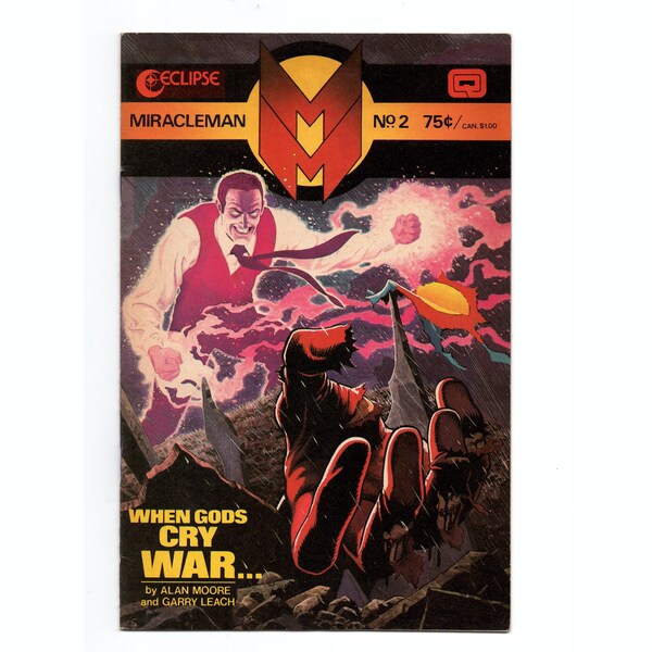 Miracleman #2 *Book I: A Dream of Flying, When Gods Cry War...* Eclipse Comics 1985, Alan Moore, Super-Hero Comic Books, Indie Comics