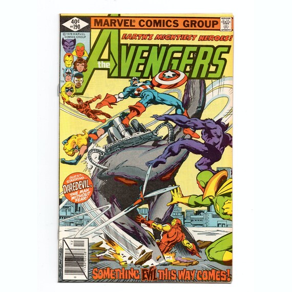 アメコミ・英語　アベンジャーズ　AVENGERS HEART OF STONE Avengers #190 *heart of Stone* Marvel Comics 1979 - Etsy