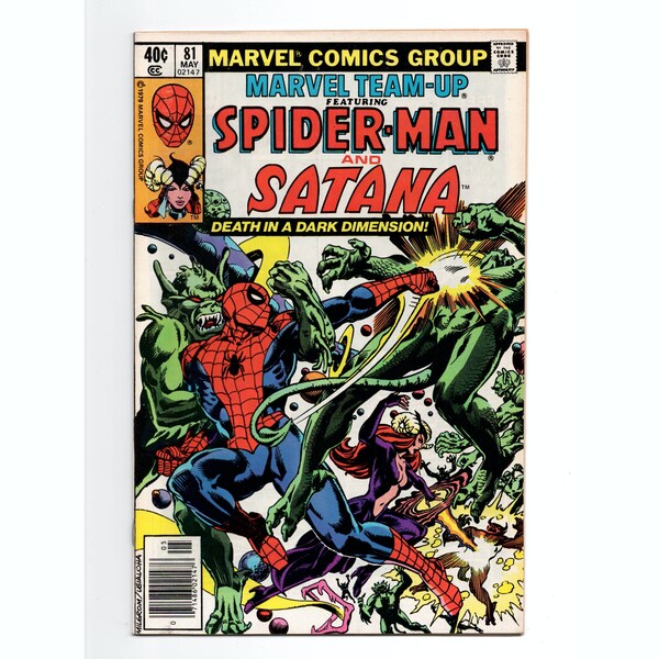 Marvel Team-Up #81 *Death of Satana* Marvel Comics 1979 *Spider-Man & Satana: Last Rites*