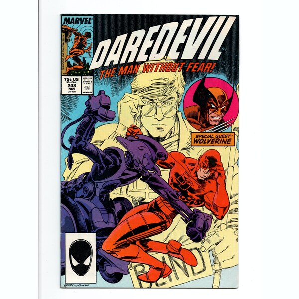 Daredevil #248 *1st app. of Bushwacker* Marvel Comics 1987 Wolverine *A Cage In Search Of A Bird*