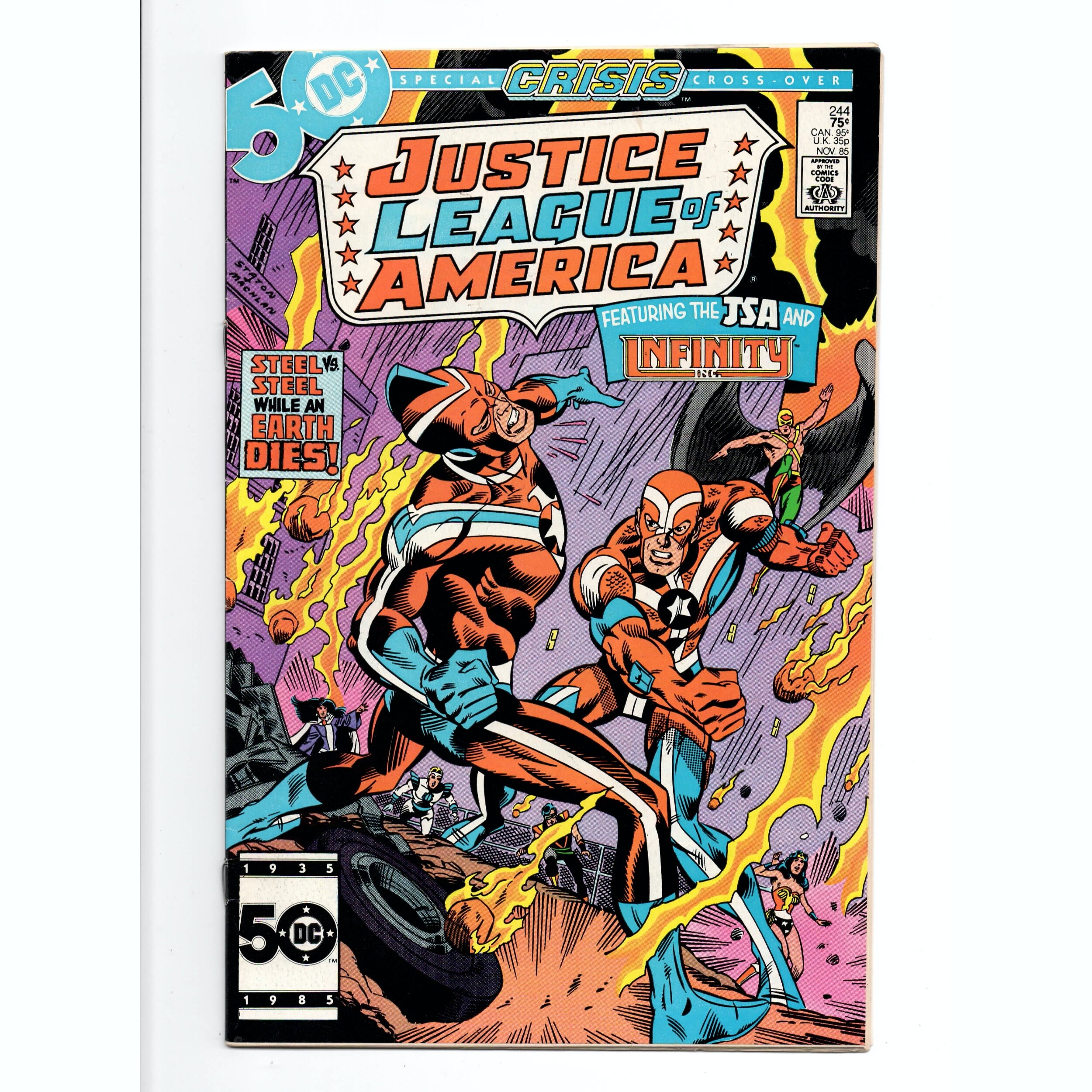 Justice League of America #244 *Crisis On Infinite Earths* DC Comics 1985