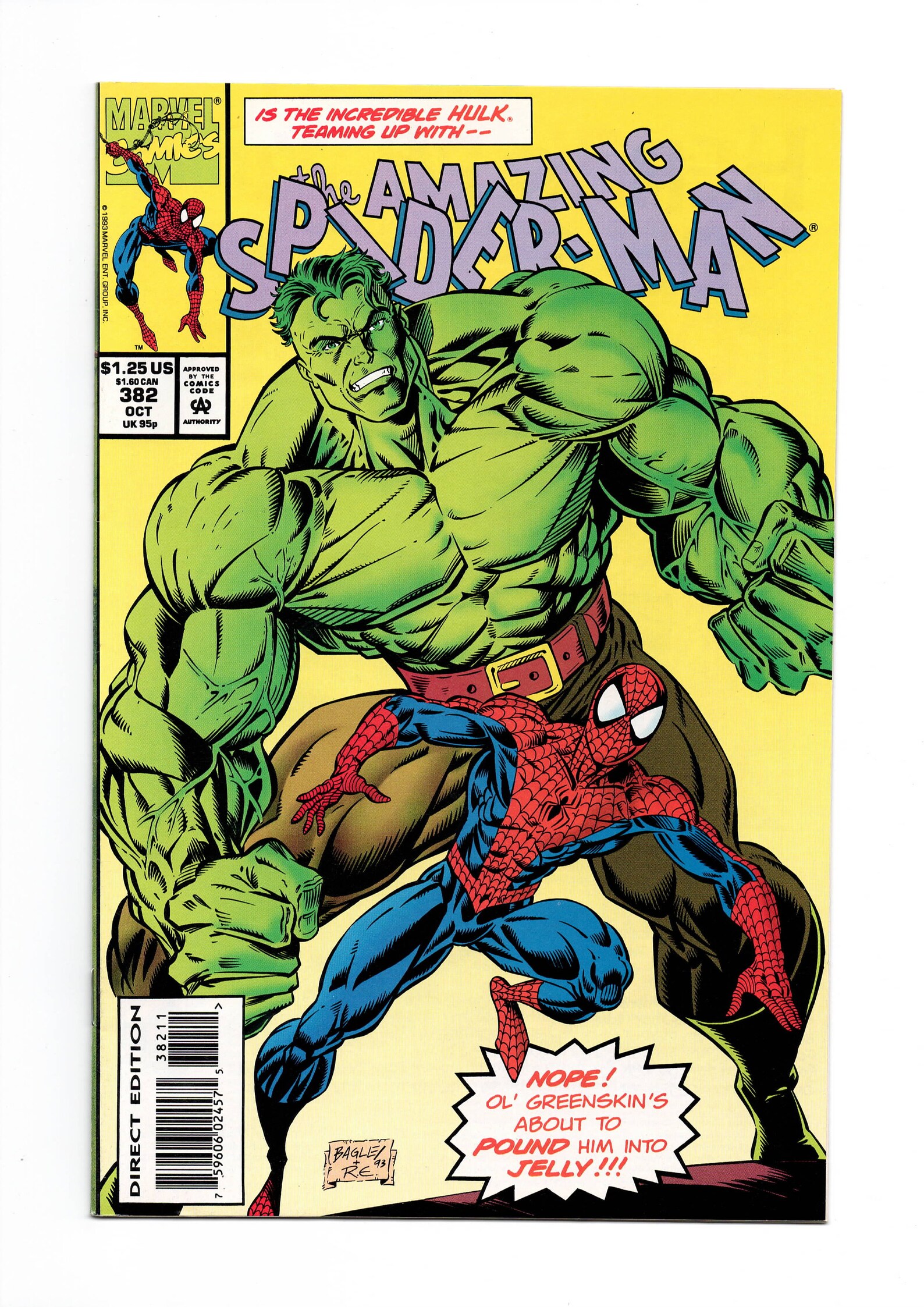 Amazing Spider-Man 382 Mark Bagley Cover Marvel Comic Books | Etsy