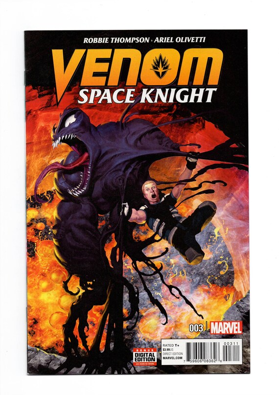 Venom Space Knight 3 Ariel Olivetti Cover Nm 9 2 Marvel Etsy