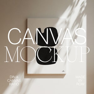 Canvas Mockup DIN A4 A2 | Painting Mockup | Artwork Mockup | PSD Photoshop Mockup | Minimalist Modern | Canvas Painting Artwork Template