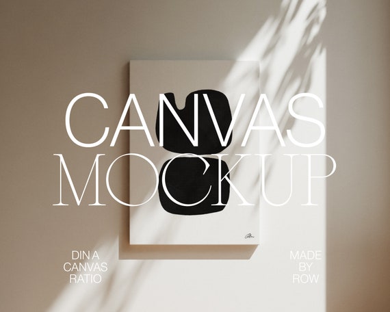 Canvas Mockup DIN A4 A2 | Painting Mockup | Artwork Mockup | PSD Photoshop Mockup | Minimalist Modern | Canvas Painting Artwork Template