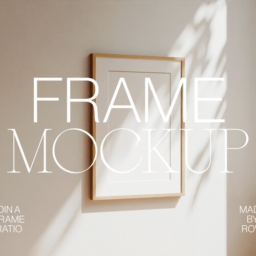 Frame Mat Mockup DIN A4 A2 Frame Mockup Thin Wood Black Etsy