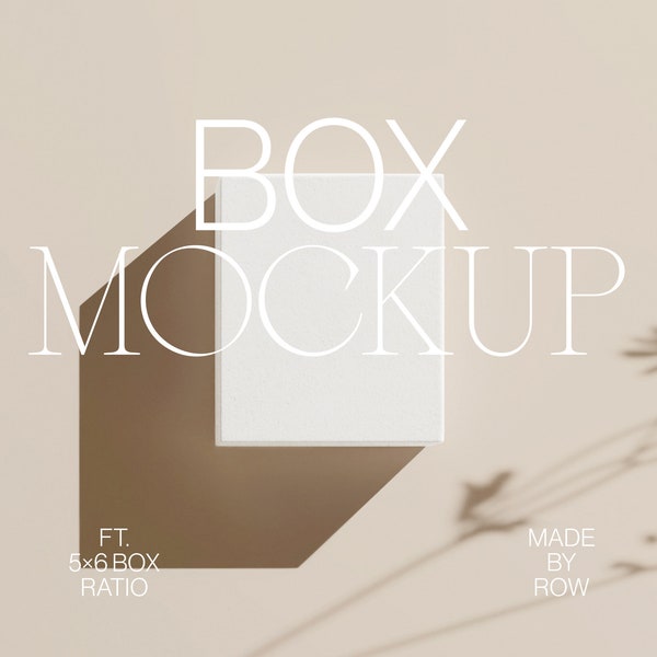 Box Mockup | Packaging Mockup | Minimal Mockup | Art Mockup | Photography Mockup | Photoshop Mockup | Mock Up