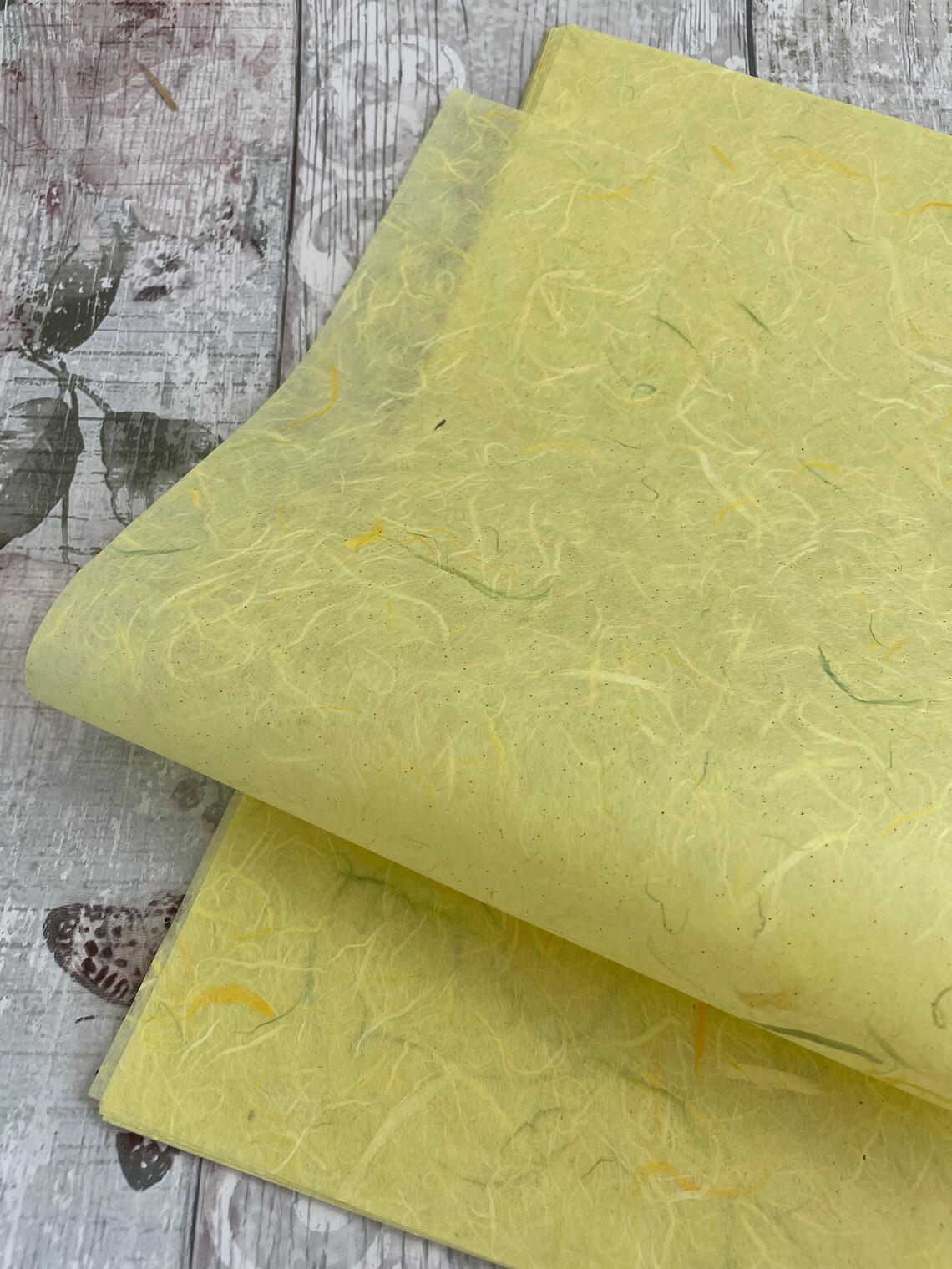 20 A4 Mulberry paper sheets with fibres Etsy