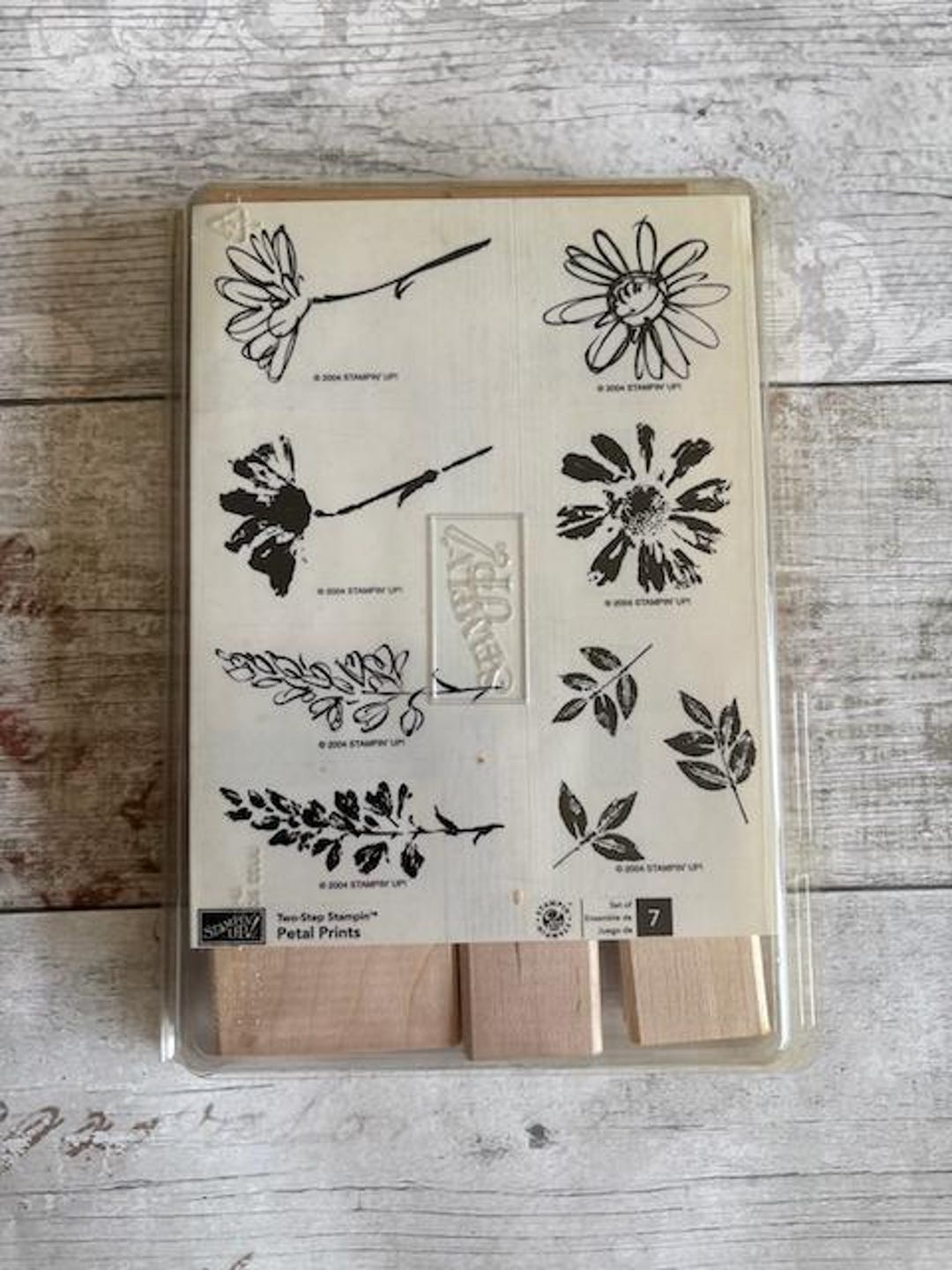 Stampin' up Petal Prints Two Step Stampin' / 2004 Set / Flowers Stamps ...