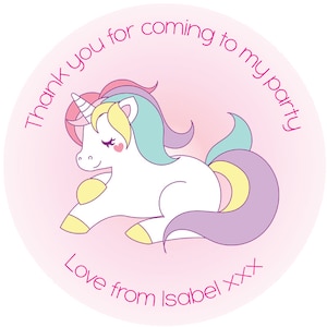 Unicorno personalizzati adesivi, adesivi in vinile, adesivi dell'unicorno, Unicorn carta adesivi, autoadesivi del partito, adesivi di unicorno ragazze,