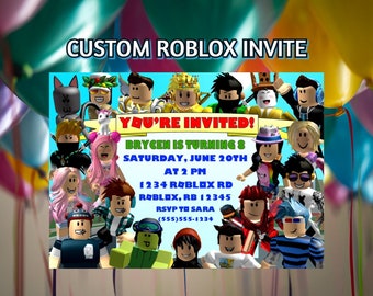 Invitaciones De Roblox Etsy - como crear tus colgantes y cinturones en roblox sin robux chicas