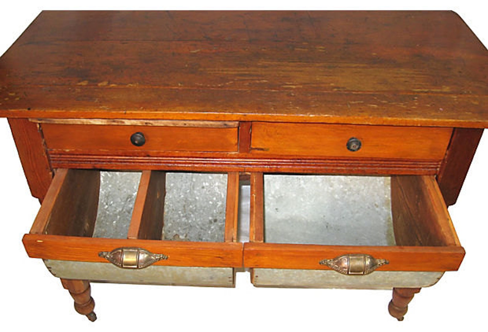 Vintage Possum Belly Bakers Bread Table Etsy