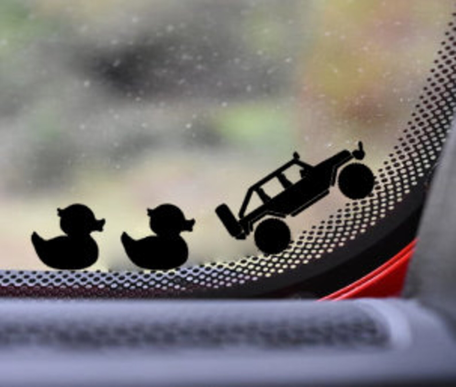 Duck Duck Jeep decal for windshield Etsy
