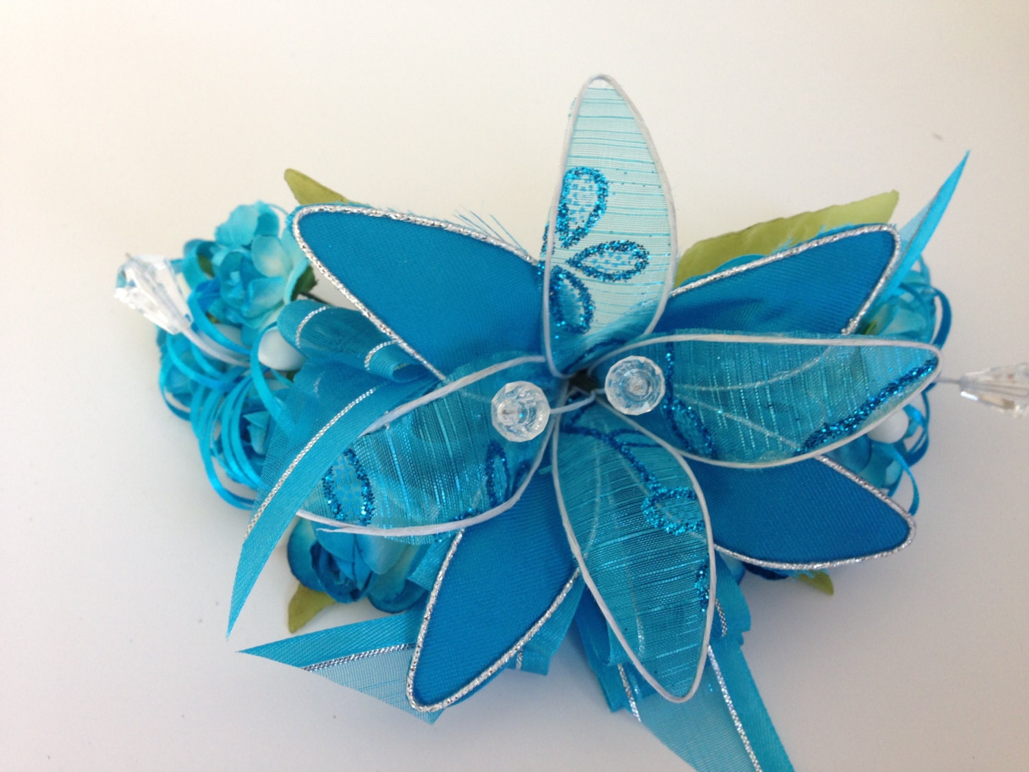 Bouquet de mariée tournesol turquoise : fleurs de mariée rustiques - Canada