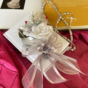 Bible and Rosary  set/ set de Biblia y Rosario para boda/ wedding bible set/ libro Y Rosario/ wedding gift/ Any color Combination