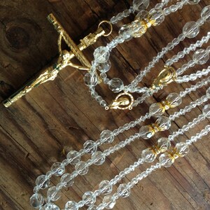 Kristallen bruiloft lasso, 12 mm rond geslepen kristal/verguld/laso de boda/bruiloftrozenkrans/bruiloftlaso/
