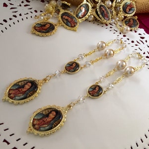 12 baptism favors/ communin favors/ recuerdos de bautizo/ recuerdos Virgen de Guadalupe