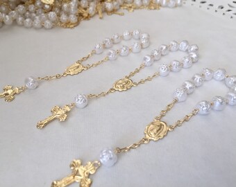 30 pc baptism favors white color Gold plated / christening favors/ recuerdos de bautismo/ baptism favor/ communion favor