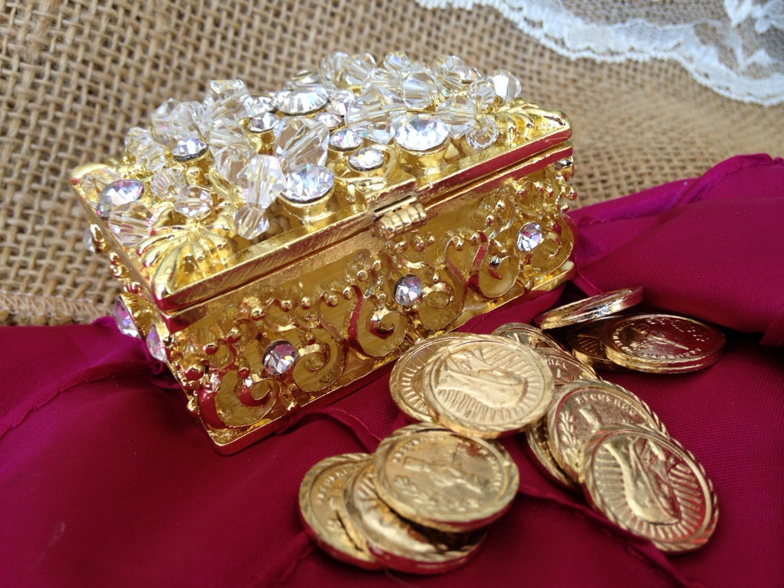 Swarovski Crystal Decorated Wedding Arras Keepsake/ Arras De Boda / Unity  Coins/arras De Matrimonio/ Arras Para Boda 