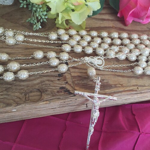 Swarovski Crystal Pearls wedding lasso/lasso de bodas en perlas de crystal/ wedding laso/ lazo de Boda color ivory/ extra long shops wedding lasso