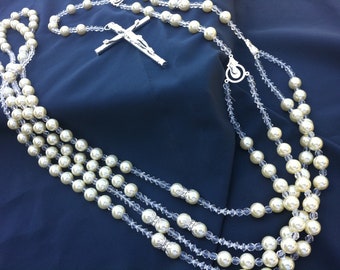 Ivory  crystal pearls wedding  lasso/Lasso de bodas en perlas de crystal/ Lazo para Boda/ laso matrimonial