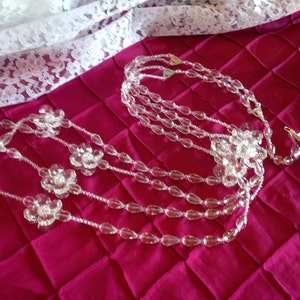 Crystal wedding lasso with Teardrop cut crystals